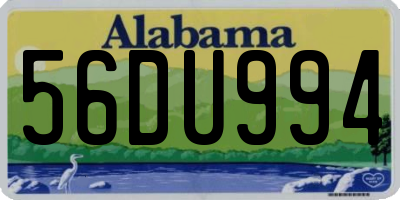 AL license plate 56DU994