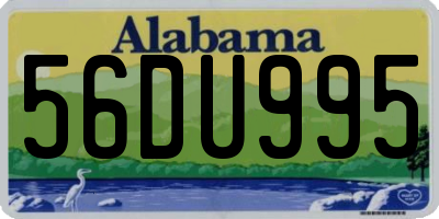 AL license plate 56DU995