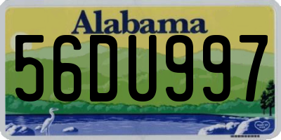 AL license plate 56DU997