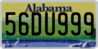 AL license plate 56DU999