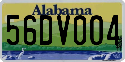 AL license plate 56DV004