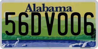 AL license plate 56DV006