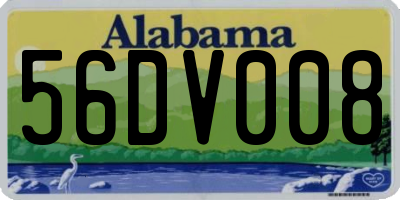 AL license plate 56DV008