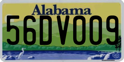 AL license plate 56DV009