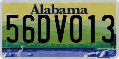 AL license plate 56DV013