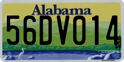 AL license plate 56DV014