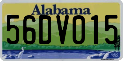 AL license plate 56DV015