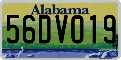 AL license plate 56DV019
