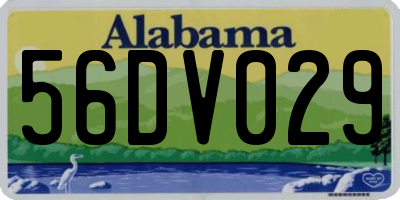 AL license plate 56DV029
