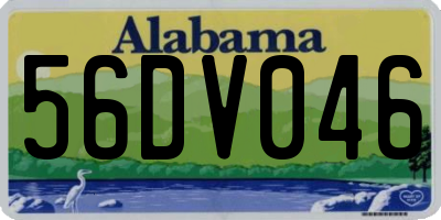 AL license plate 56DV046