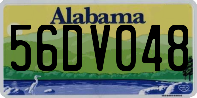 AL license plate 56DV048
