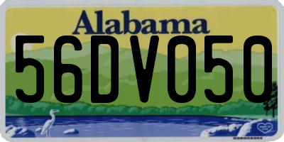 AL license plate 56DV050