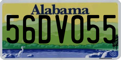 AL license plate 56DV055