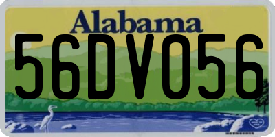 AL license plate 56DV056