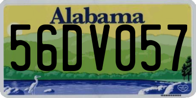 AL license plate 56DV057