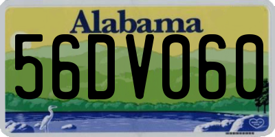 AL license plate 56DV060