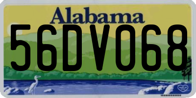 AL license plate 56DV068