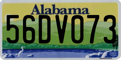 AL license plate 56DV073