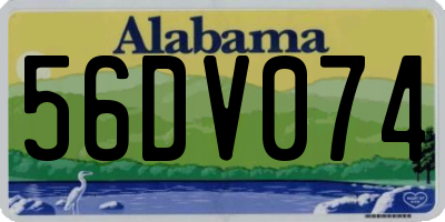 AL license plate 56DV074