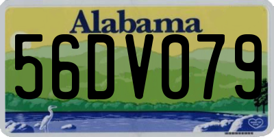 AL license plate 56DV079