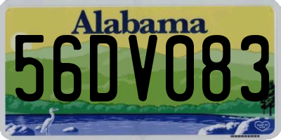 AL license plate 56DV083