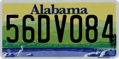 AL license plate 56DV084