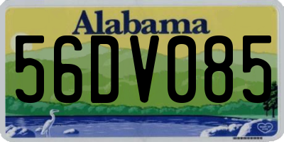 AL license plate 56DV085