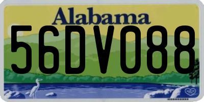 AL license plate 56DV088