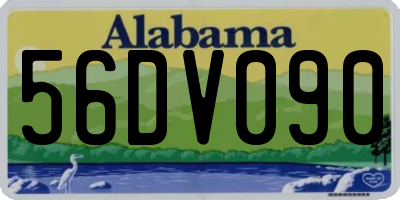 AL license plate 56DV090