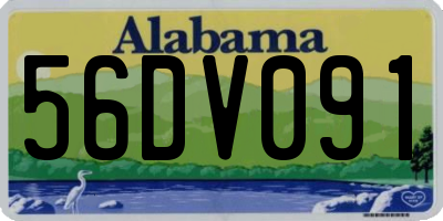 AL license plate 56DV091