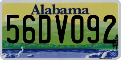 AL license plate 56DV092