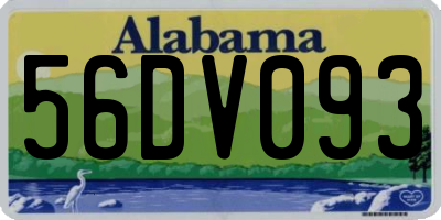 AL license plate 56DV093