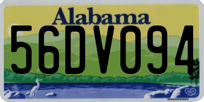AL license plate 56DV094
