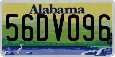AL license plate 56DV096
