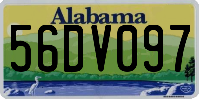 AL license plate 56DV097