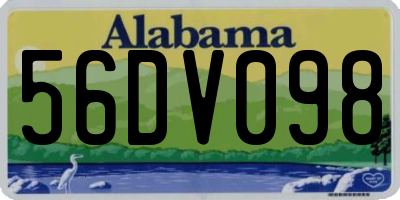 AL license plate 56DV098