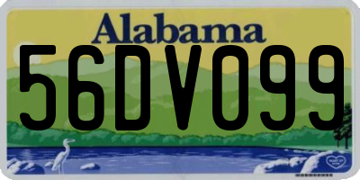 AL license plate 56DV099