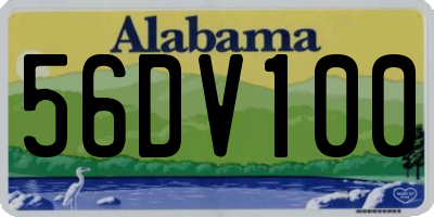 AL license plate 56DV100