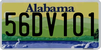 AL license plate 56DV101
