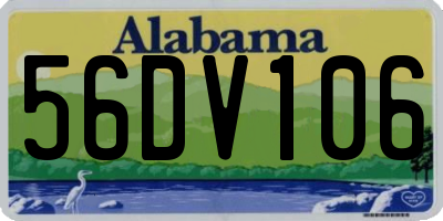 AL license plate 56DV106