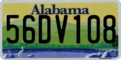 AL license plate 56DV108