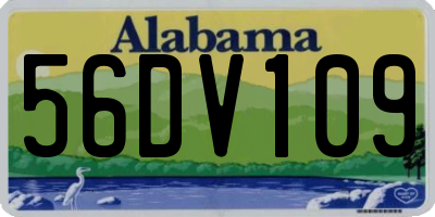 AL license plate 56DV109