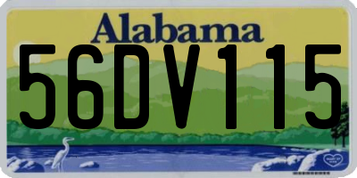 AL license plate 56DV115