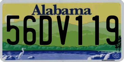 AL license plate 56DV119