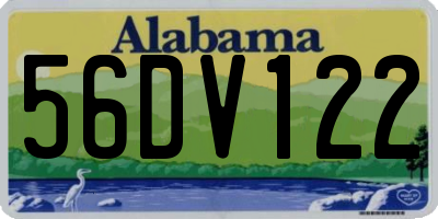 AL license plate 56DV122