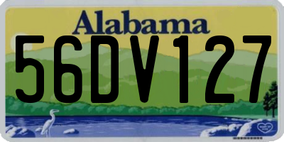 AL license plate 56DV127