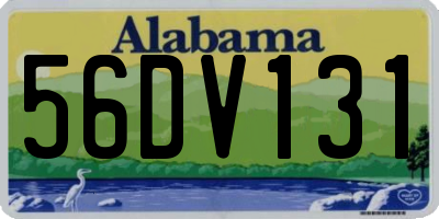 AL license plate 56DV131
