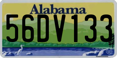AL license plate 56DV133