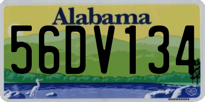AL license plate 56DV134