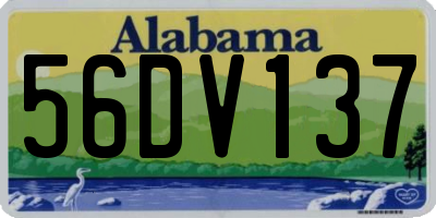 AL license plate 56DV137